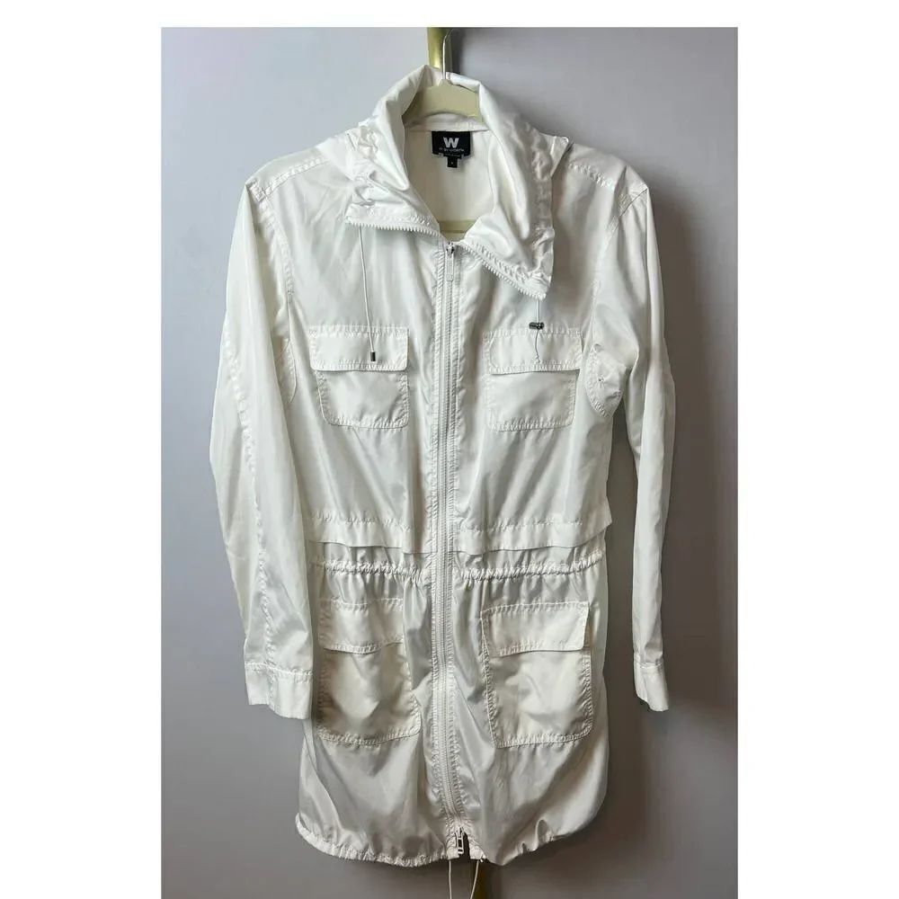 W by Worth White Anorak Utility Jacket Sz. P